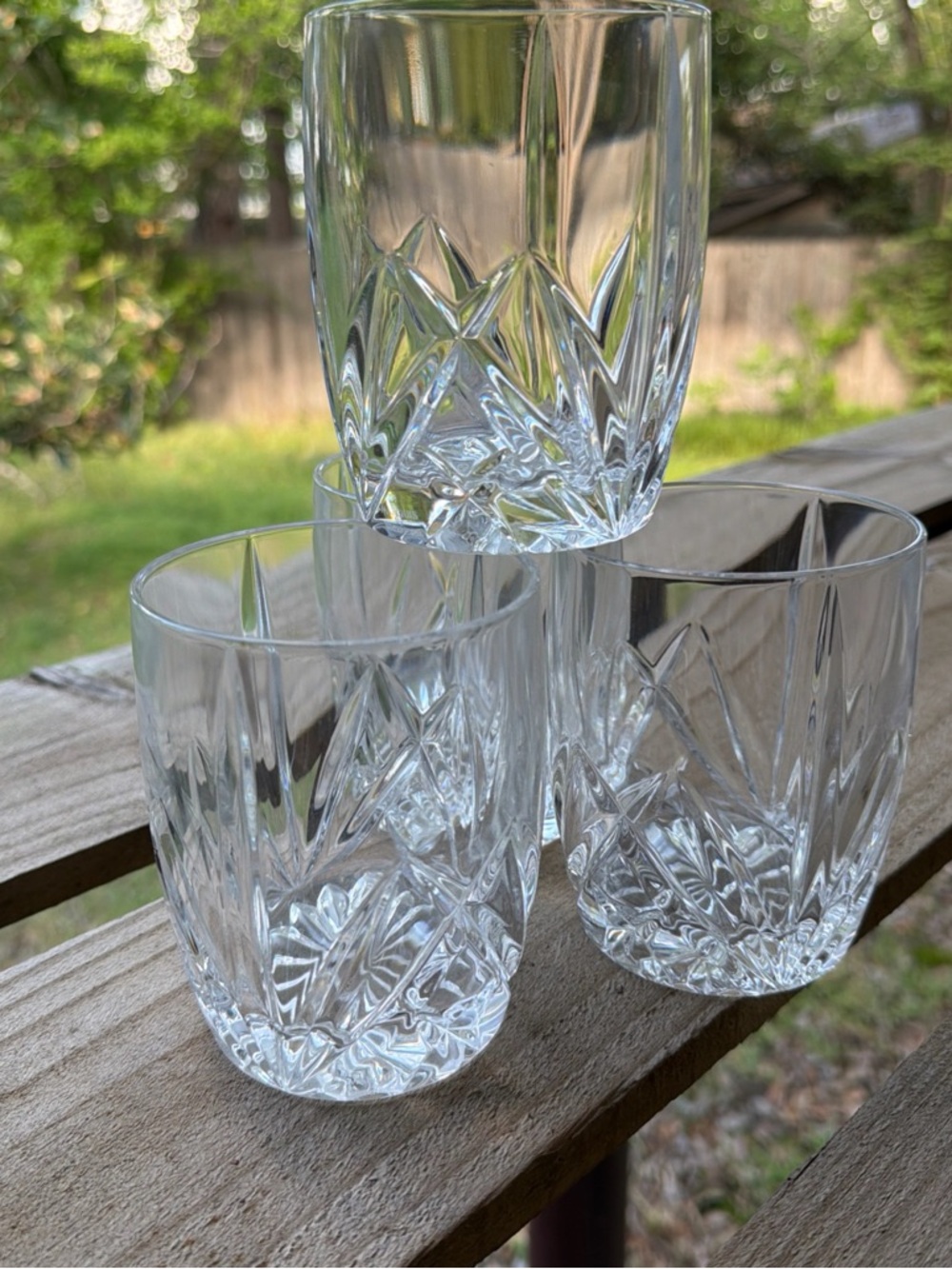 Set of 4 Marquis Waterford Oversized Double Old-fashioned Crystal Whiskey Glass